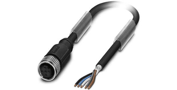 10032661 - 10m PUR Cable, 8pin, A-Coded, f