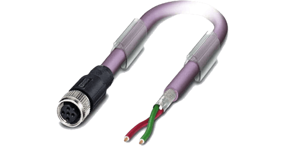 10043321 - 10m PUR Cable, 5pin, B-Coded, f