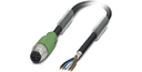 10034918 - 10m PUR Cable, 5pin, A-Coded, m