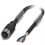 Cable 10 m PUR IP69K / M12 5pin Female (A) to open wire