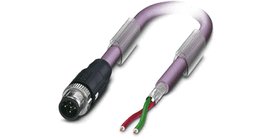Cable 10 m PUR / M12 5pin Male (B) to open wire