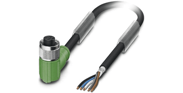 10032659- 10m PUR Cable, 5pin, A-Coded, f