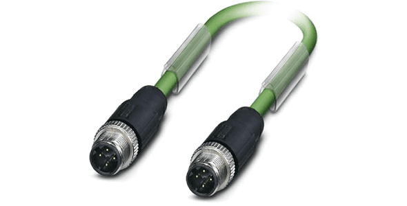 10032645- 2m PVC Cable, 4pin, D-Coded, m