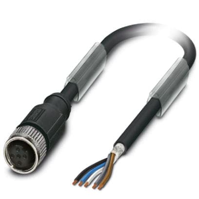 10056259- 10m PUR Cable, 5pin, A-Coded, f IP69K